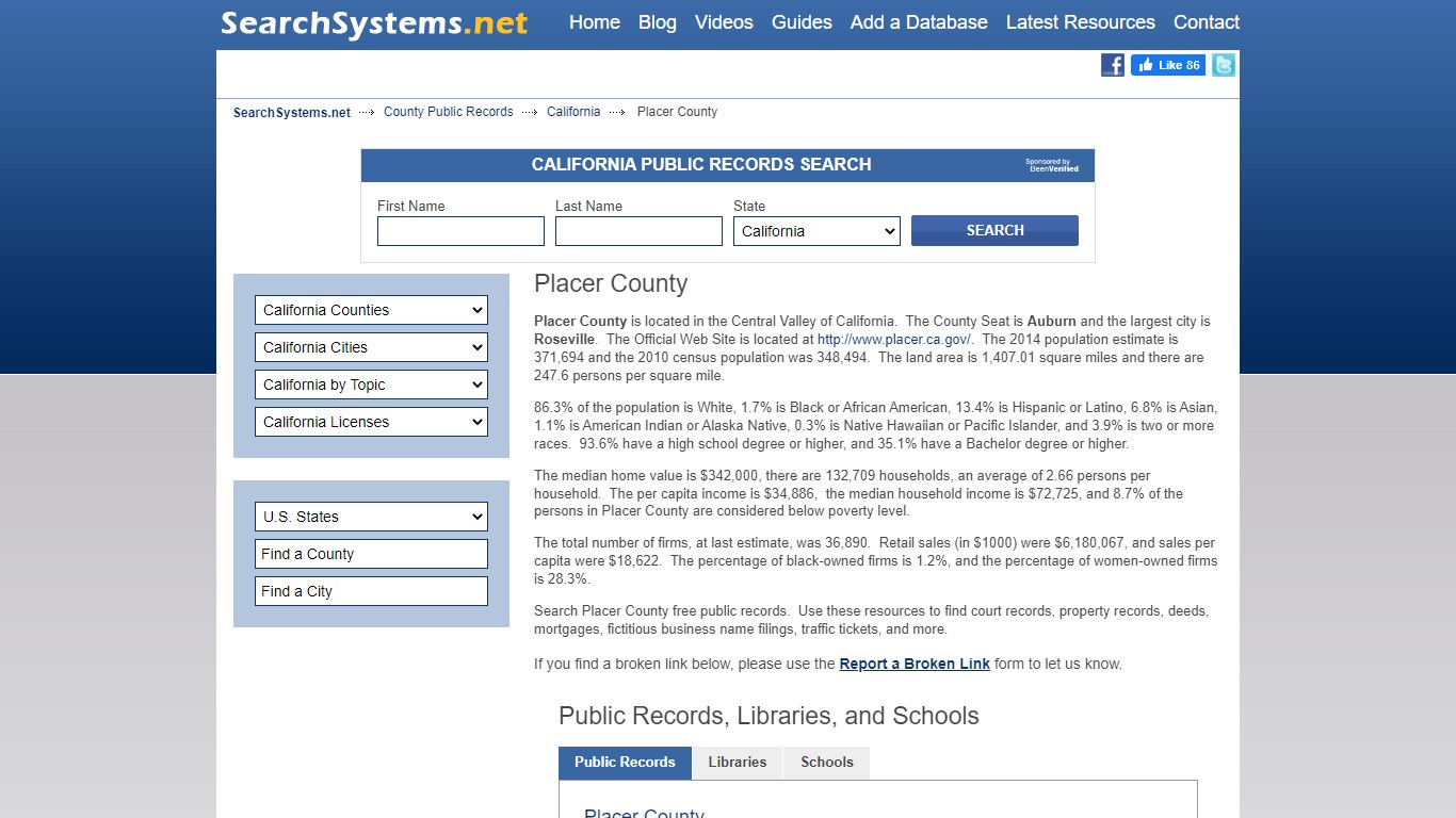 Placer County Criminal and Public Records
